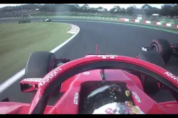 Dit zei Vettel over de boordradio na zijn clash met Verstappen