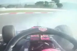 ONBOARD: De crash van Pierre Gasly op de zevende testdag in Barcelona