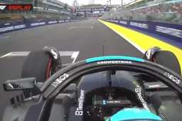 Russell helemaal klaar met Perez in Singapore: ''Wat een ***''