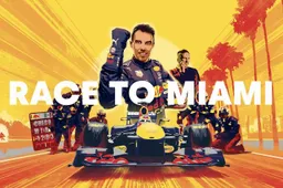 Perez makes adventurous road trip to Miami in his Red Bull car