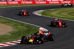 Dit was de race van Verstappen op Suzuka in 2018: Botsen met Ferrari's