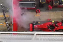 Dikke rookpluim bij Ferrari: Verbranden ze toch olie?