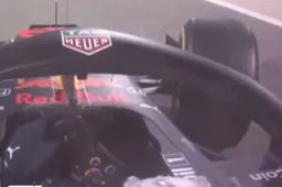 BEKIJK hoe Max Verstappen een flater slaat in uitloopronde