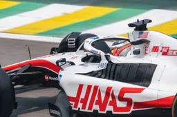 Kevin Magnussen wins first pole, as George Russell beaches his Mercedes.