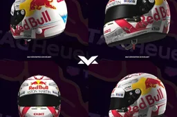 Steeds meer beelden van de nieuwe helm van Max Verstappen lekken uit