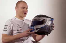 Video: Valtteri Bottas onthult zijn nieuwe helm voor 2018