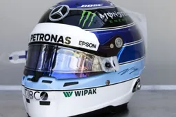 Bottas wearing helmet inspired by Häkkinen