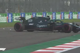 Rode vlag na crash Stroll tijdens Q1 in Mexicaanse kwalificatie