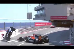 Video: De BIZARRE crash van Wehrlein in Monaco