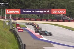 Verstappen weer foutloos bij de start van de race in Oostenrijk