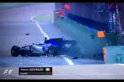 Video: Giovinazzi crasht tijdens GP China