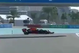 Albon zit er niet lekker in; spint in eerste vliegende ronde in Abu Dhabi