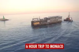 WATCH: How the Monaco Red Bull energy station got built