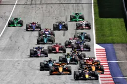 Full sprint race results: Verstappen wins comfortably after battle