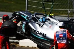 Bottas na crash: "Ik was te laat met corrigeren"