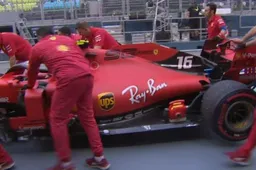 Problemen bij Ferrari: Eerste vrije training van Charles Leclerc zit erop