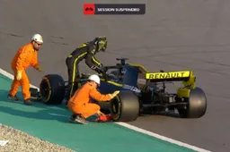 Korte rode vlag tijdens middagsessie: Bolide van Hulkenberg stond stil op circuit