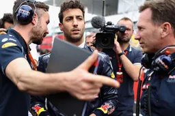 Red Bull over tragere wagen van Ricciardo