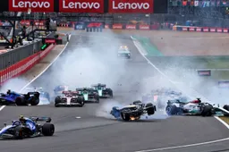 Silverstone adjusts circuit after huge crash Zhou Guanyu