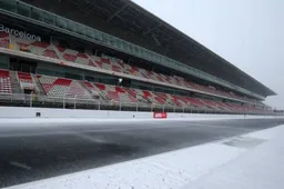 Krijgen we weer sneeuw tijdens de F1 wintertest in Barcelona?