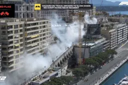 VIDEO: F2 driver puts up a smoke screen in Monaco after engine blows up