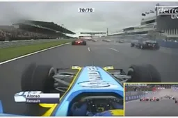 Alonso imponeert tijdens openingsronde op natte Hungaroring in 2006