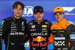 Norris en Piastri raken tijd kwijt in Qatar, Russell en Hamilton profiteren