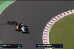 Bottas ramt Ricciardo van de baan tijdens de Hongaarse Grand Prix