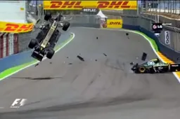 Wow! Webber kreeg vliegles na crash in Valencia