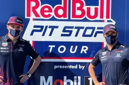 Verstappen and Perez change tyres of their own Red Bull car