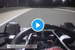 Magnussen komt goed weg na spin op hoge snelheid van Vettel