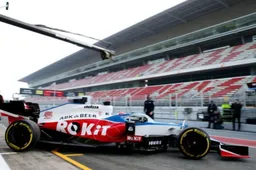 First look at the FW43 out on track