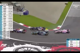 Markelov pakt drie coureurs tegelijk in F2 race in Oostenrijk