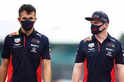 Verstappen after Albon's comment: "If that makes you happy..."