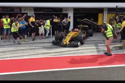 Video: De eerste meters van Kubica waren niet probleemloos