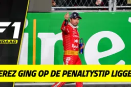 Simulatorrijder Red Bull kritisch op Perez: 'Ging op de penaltystip liggen'