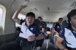 Unique video from Red Bull: Verstappen drives a truck and terrified Tsunoda