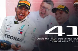 Hamilton verkozen tot 'Driver of the Day' en pakt record van Michael Schumacher af