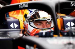 Max Verstappen hits the pit wall during qualifying for the British GP