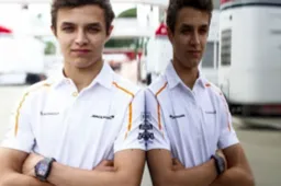 Lando Norris looks ahead to another Friday practice in the McLaren car