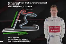 Kimi Raikkönen neemt je mee met een rondje op het circuit van Shanghai