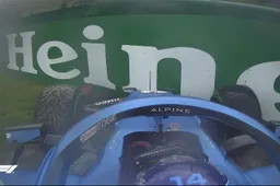 Alonso shoots off track in warm-up lap, rough conditions in Imola!