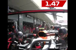 De snelste pitstop ooit, heel kort, in beeld
