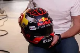 Jumbo minder aanwezig op nieuwe helm Max Verstappen
