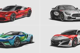 Pictures: Iconic F1 liveries reimagined on modern road cars