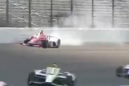 Ericsson knalt hard de muur in tijdens de Indy 500!