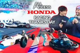 Verstappen and Red Bull have fun with AlphaTauri on Honda Thanks Day