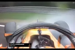 Bottas duwt Vandoorne op het gras tijdens VT3 Spa