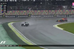 Verstappen verricht heldendaad in nat Brazilië door Mercedes in te halen