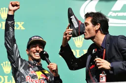 Ricciardo op podium vanwege rode vlag!